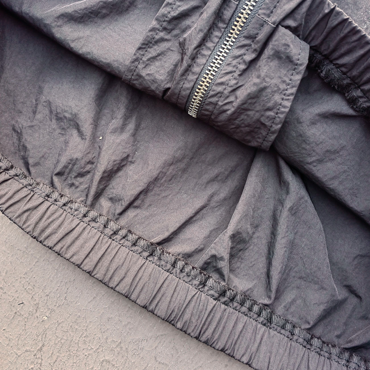Multi Color Track Jacket - Black Color Block Stripe Y2K Nylon Windbreaker Streetwear
