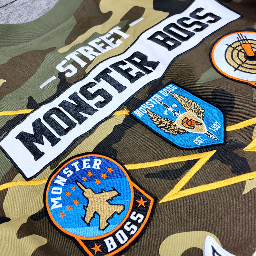 FACTORY custom applique embroidery fashion camouflage mens windbreaker jacket