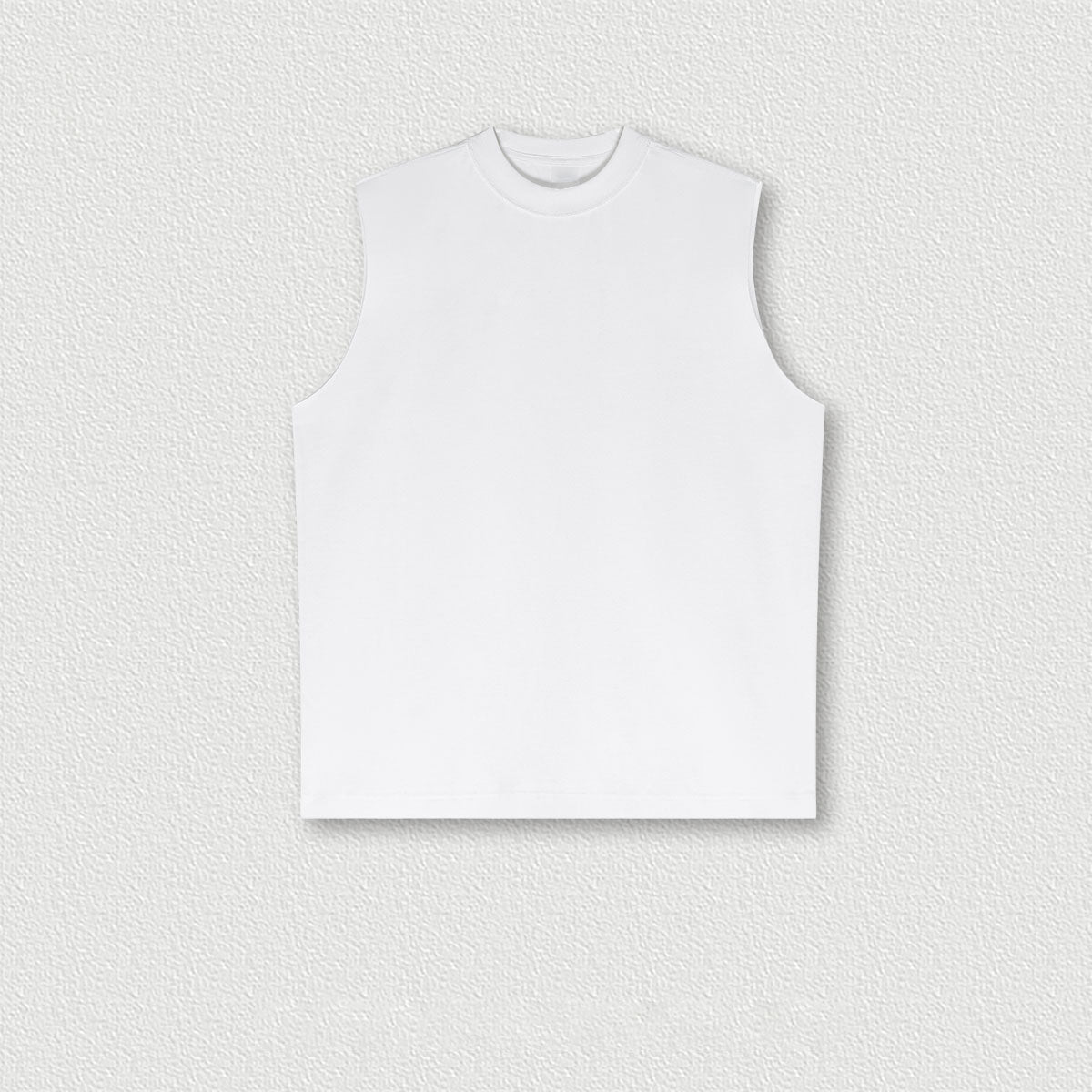 Heavyweight color acid wash sports sleeveless oversized vest men