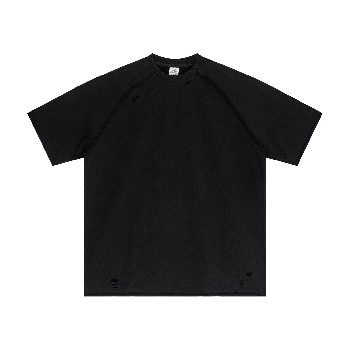 Heavyweight T-shirt for men's 100% cotton solid color short sleeves