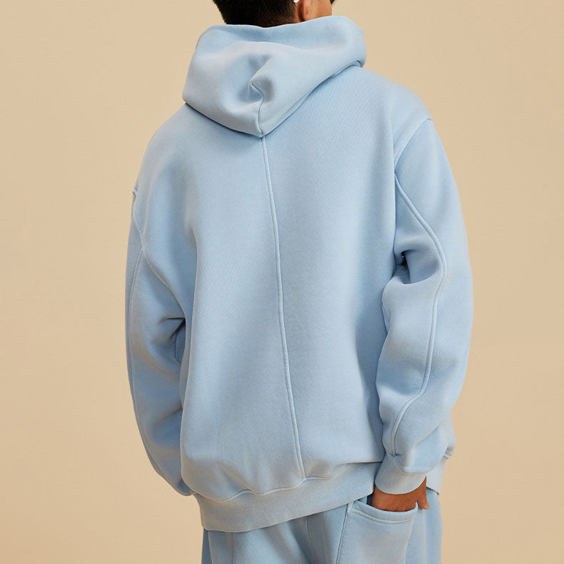 Huili manufacturer add fleece hooded wash hoodie men's American fashion vintage unisex hoodie