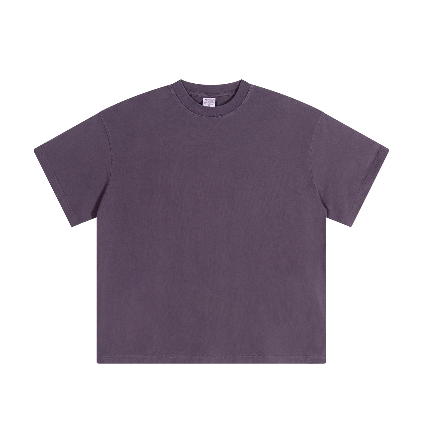 Solid color pure cotton men's short-sleeved blank shirt oversized short-sleeved T-shirt