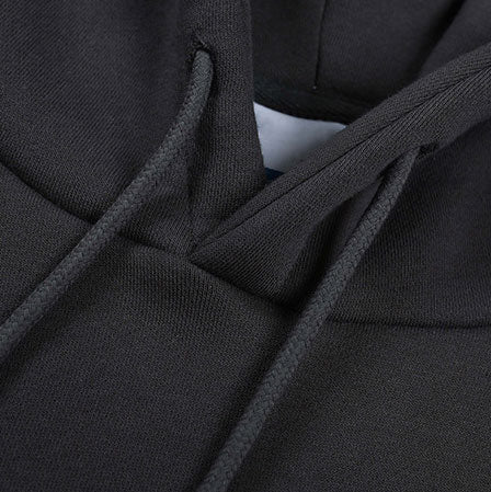 Huili manuacturer high quality 360 GSM solid color plus fleece thickening oversize couple casual all-in-one hoodie
