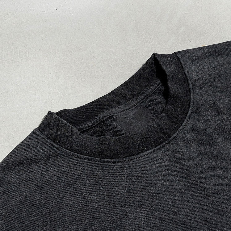 manufacturer American heavy wash to do old round neck short sleeve T-shirt men high street fashion brand large size men's wear