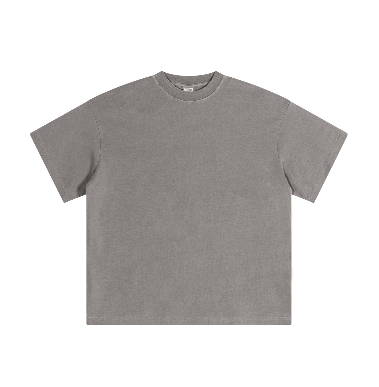 Solid color pure cotton men's short-sleeved blank shirt oversized short-sleeved T-shirt