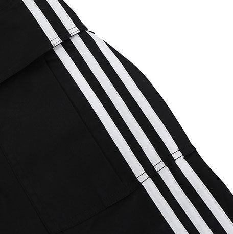 manufacturer new fashion brand American high street classic three-bar splicing wide-leg sports casual pants men