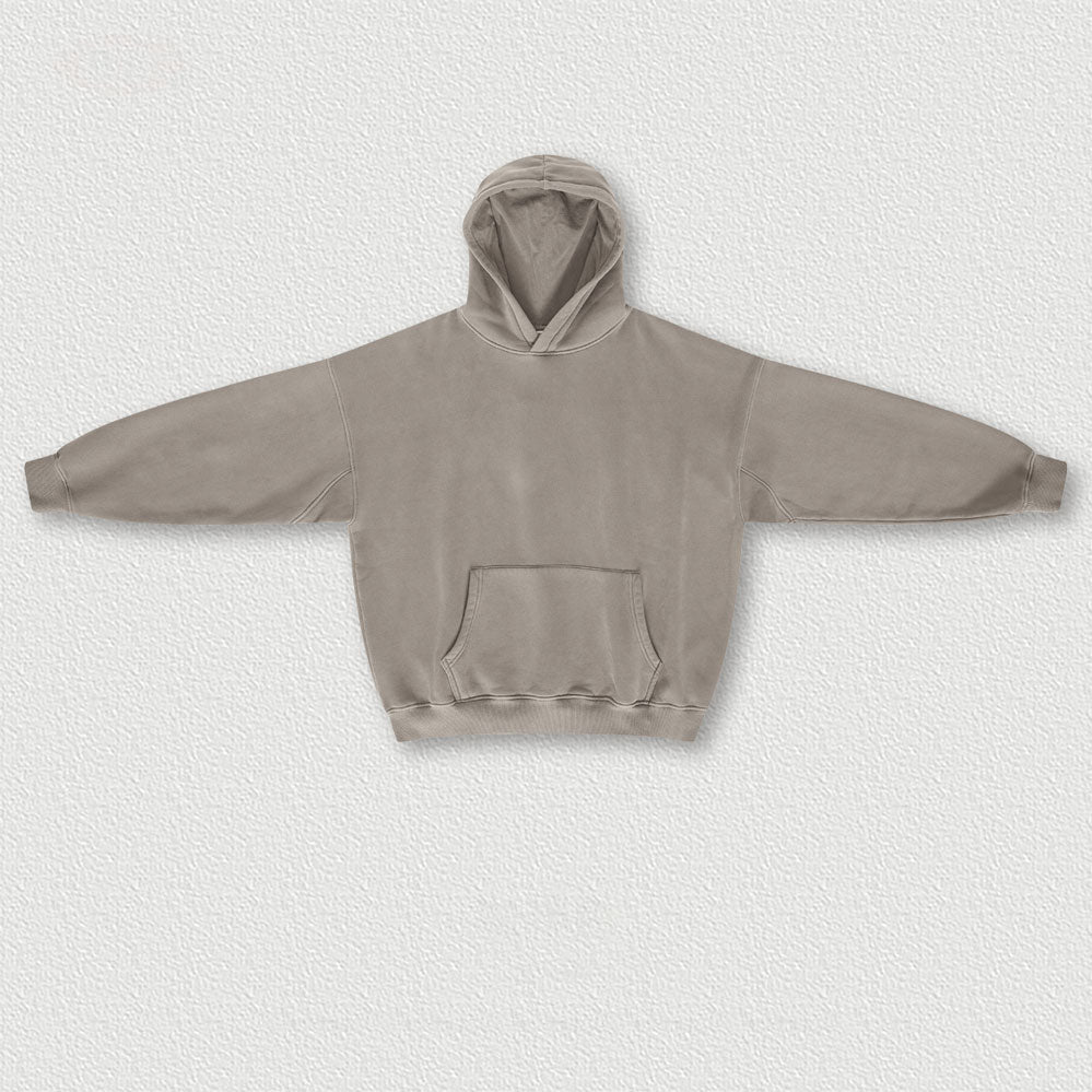 autumn and winter wash to do old plus fleece hoodie American retro street loose couple fashion brand