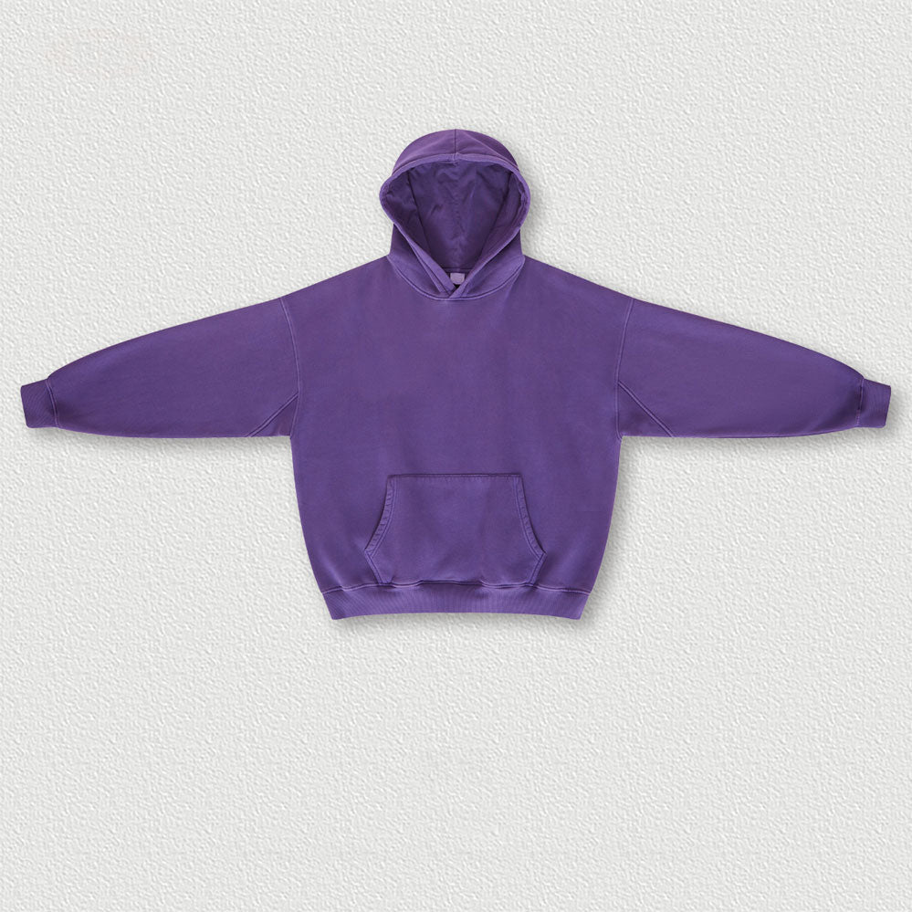 autumn and winter wash to do old plus fleece hoodie American retro street loose couple fashion brand