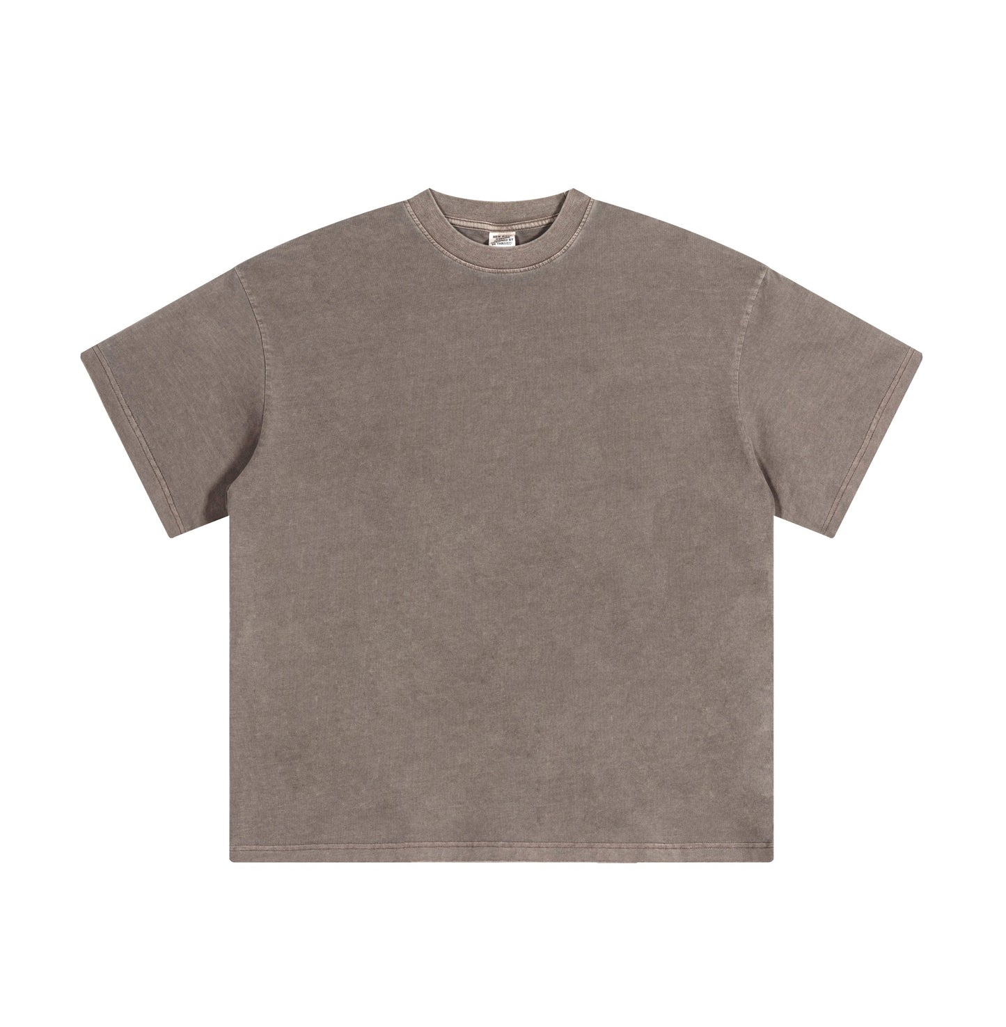 Solid color pure cotton men's short-sleeved blank shirt oversized short-sleeved T-shirt