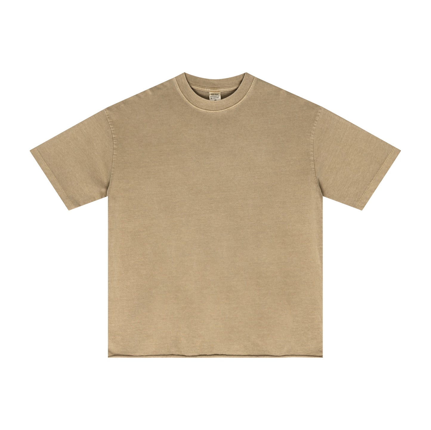 Heavyweight 275G Crew Neck Short sleeve Solid Color 100% Cotton T-shirt