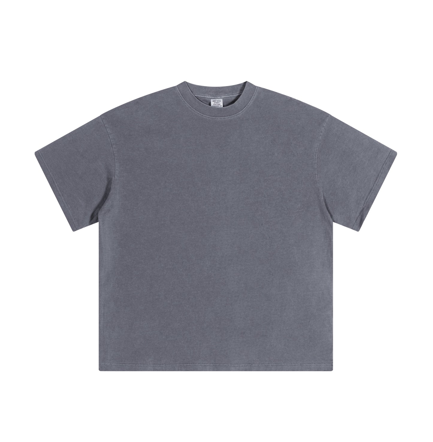 Solid color pure cotton men's short-sleeved blank shirt oversized short-sleeved T-shirt