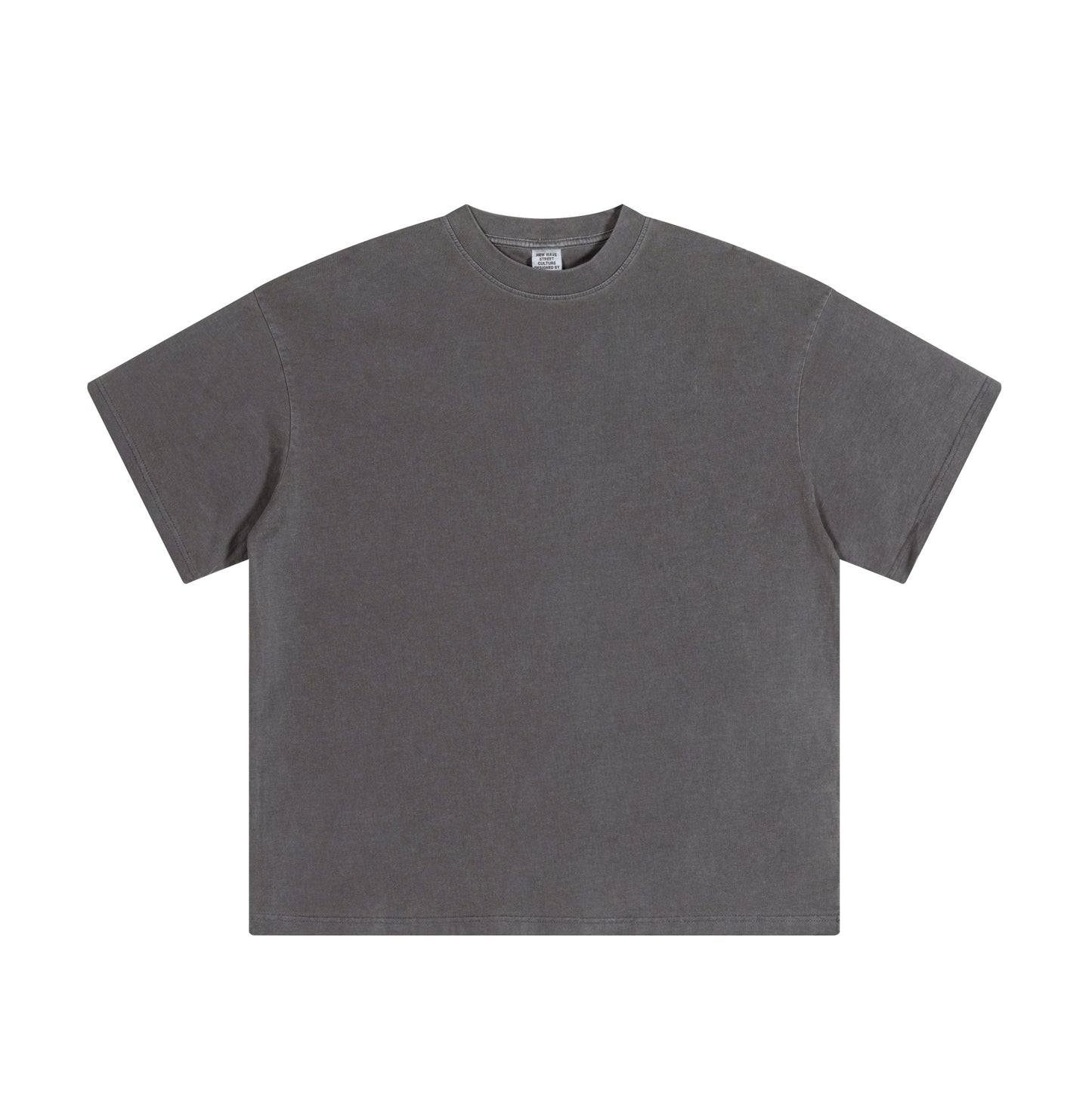 Solid color pure cotton men's short-sleeved blank shirt oversized short-sleeved T-shirt