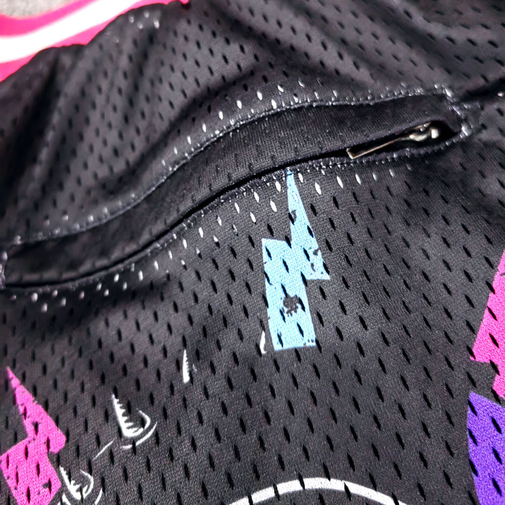 factory custom high quality screen printing mesh basketball jersry shorts