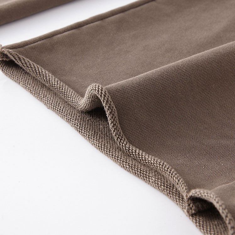 manufacturer heavy 380G washed loose knit pants American retro loose street fashion brand
