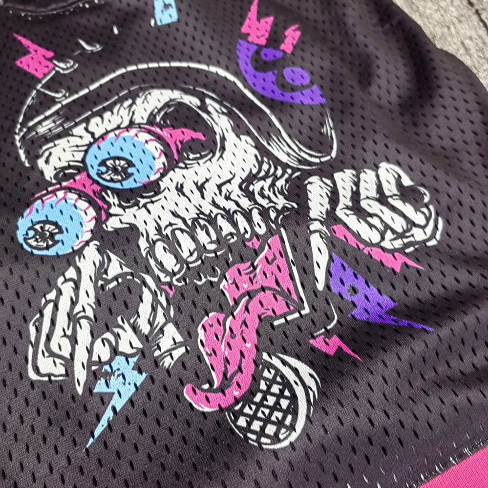 factory custom high quality screen printing mesh basketball jersry shorts