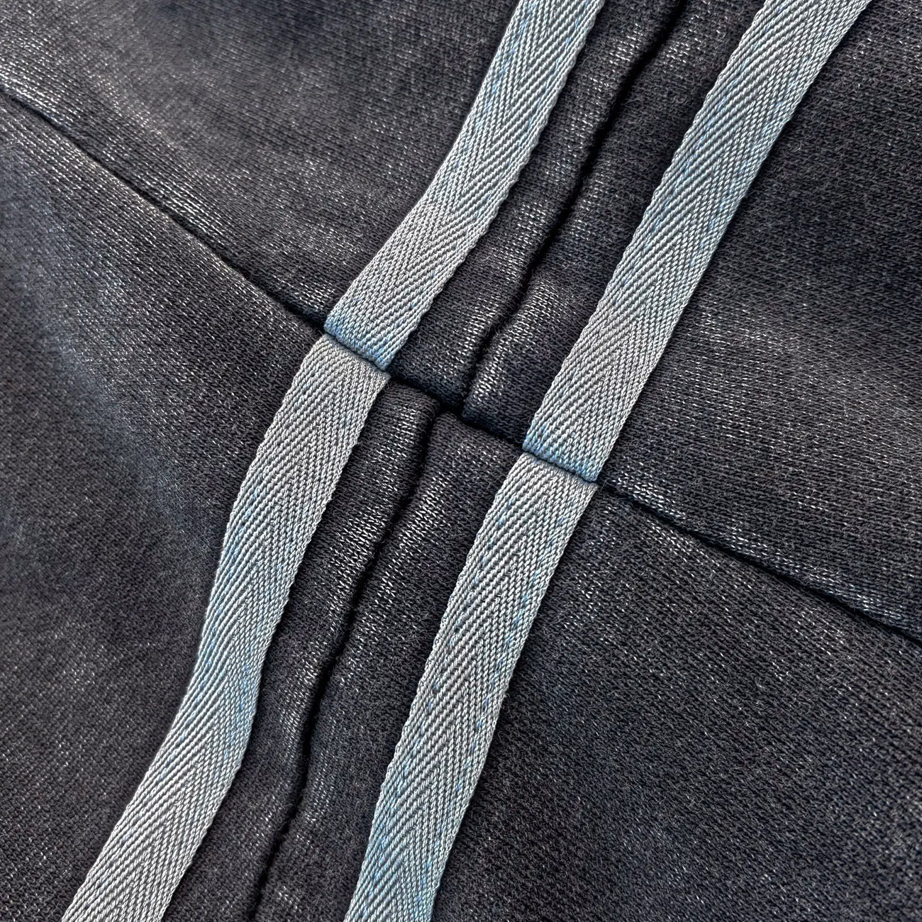 Acid Wash Streetwear Thick Cotton Sweatpants Custom Striped Design Men Zip up Wide Leg Heavyweight Vintage Sweatpants