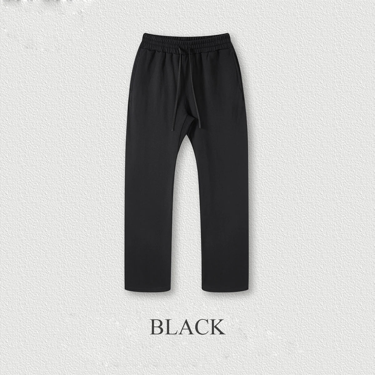 445 gsm Heavyweight Cotton Baggy Sweatpants Men Blank Plain Straight Wide Leg Sweatpants