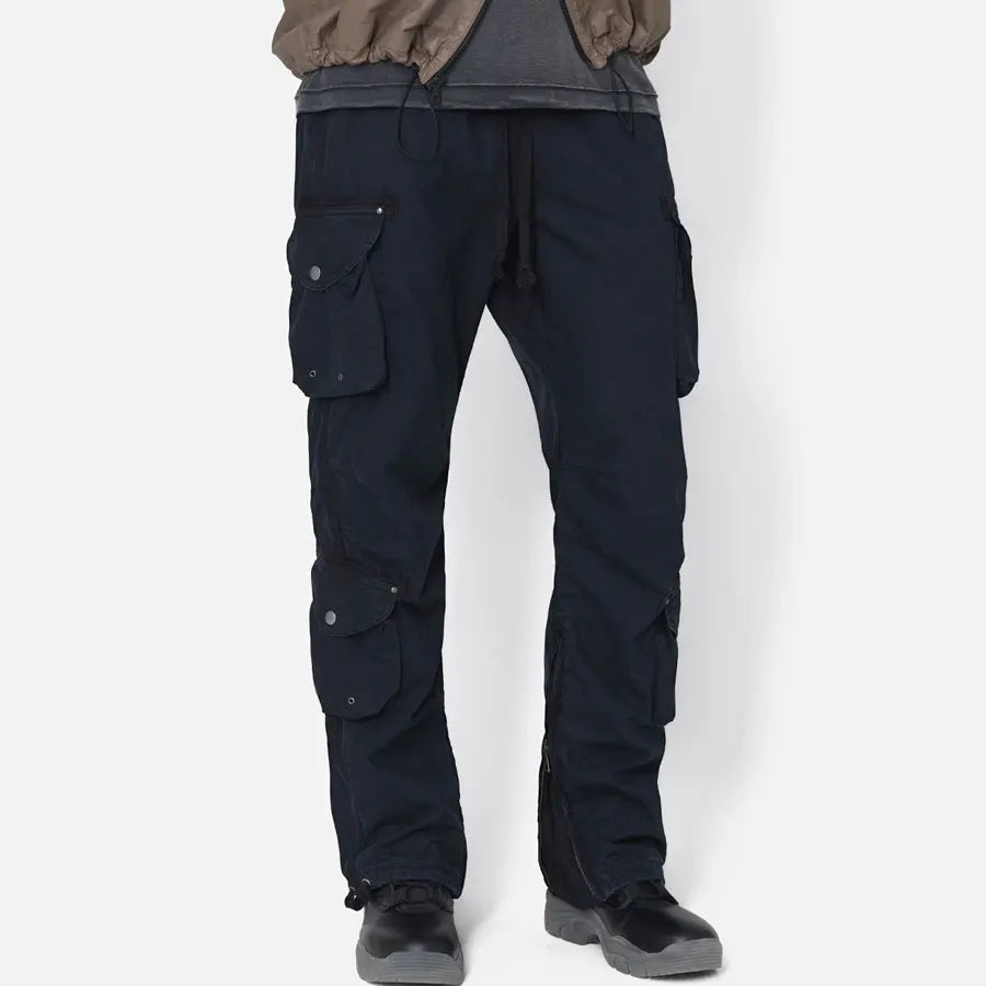 Multi Pockets Cargo Pants Custom Design Men 100% Cotton Plain Black Tactical Pants
