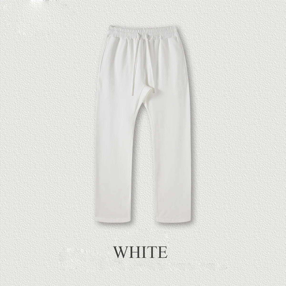 445 gsm Heavyweight Cotton Baggy Sweatpants Men Blank Plain Straight Wide Leg Sweatpants