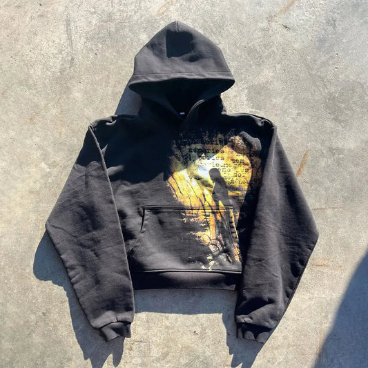 Heavy Weight Cotton Pullover Hoodie Custom Screen Printing Embroidered Graphic Oversized Fit Hot Selling Graphic