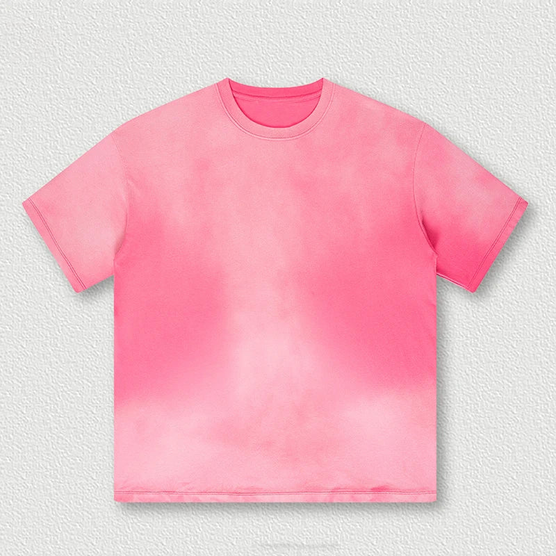 Wholesale Unisex 100% Cotton Street Wear Cotton T Shirt Custom 270 Gsm Acid Wash Drop Shoulder Oversized Blank T Shirts