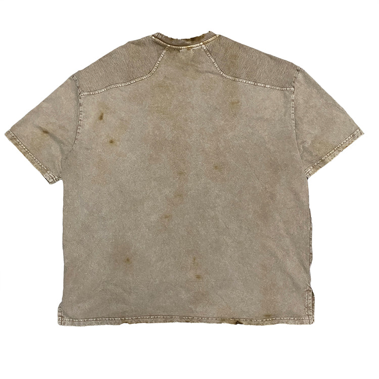 HUILI FACTORY vintage acid wash t shirt men streetwear 100% cotton tee factory custom blank t-shirt