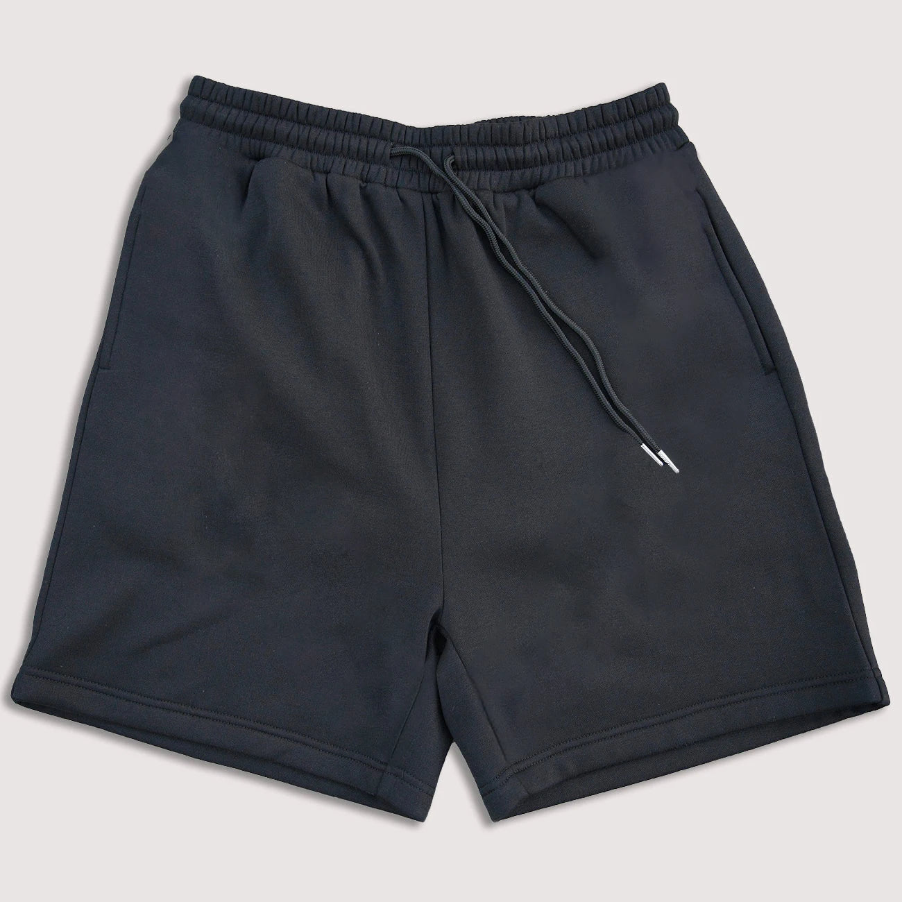 Fleece Vintage Washed Hoodies Sweatpants Sets Men Custom Logo Striped Trimmed Shorts Sweatpants Solid Color Hoodie