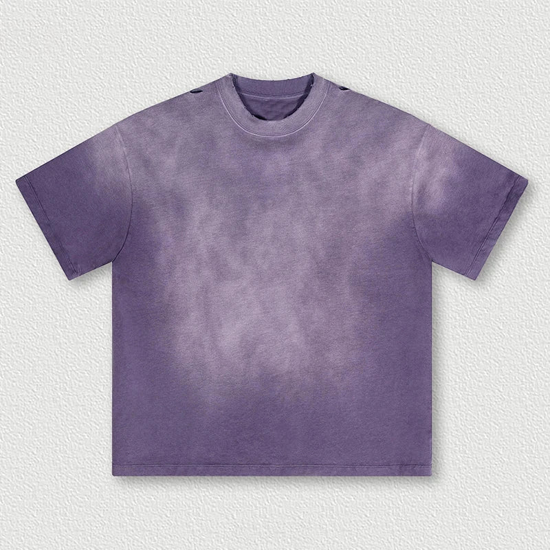 Wholesale 2024 Hot Hell Oversized 100% Cotton T-shirt Streetwear Blank Acid Wash Custom Logo Mens Vintage T Shirts