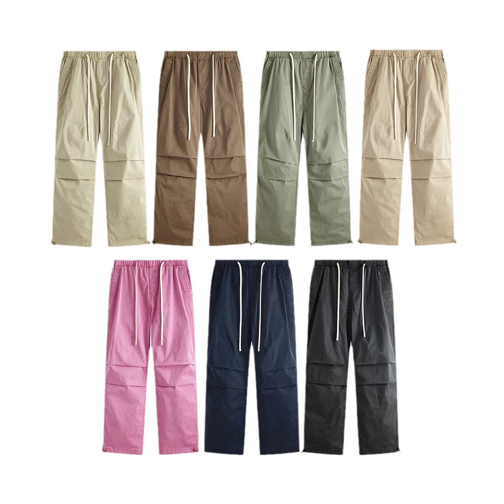 Retro Wash Carpertner Pants Unisex Oversized Casual Pants High Street Fashion Baggy Wide Leg Cargo Pants Men