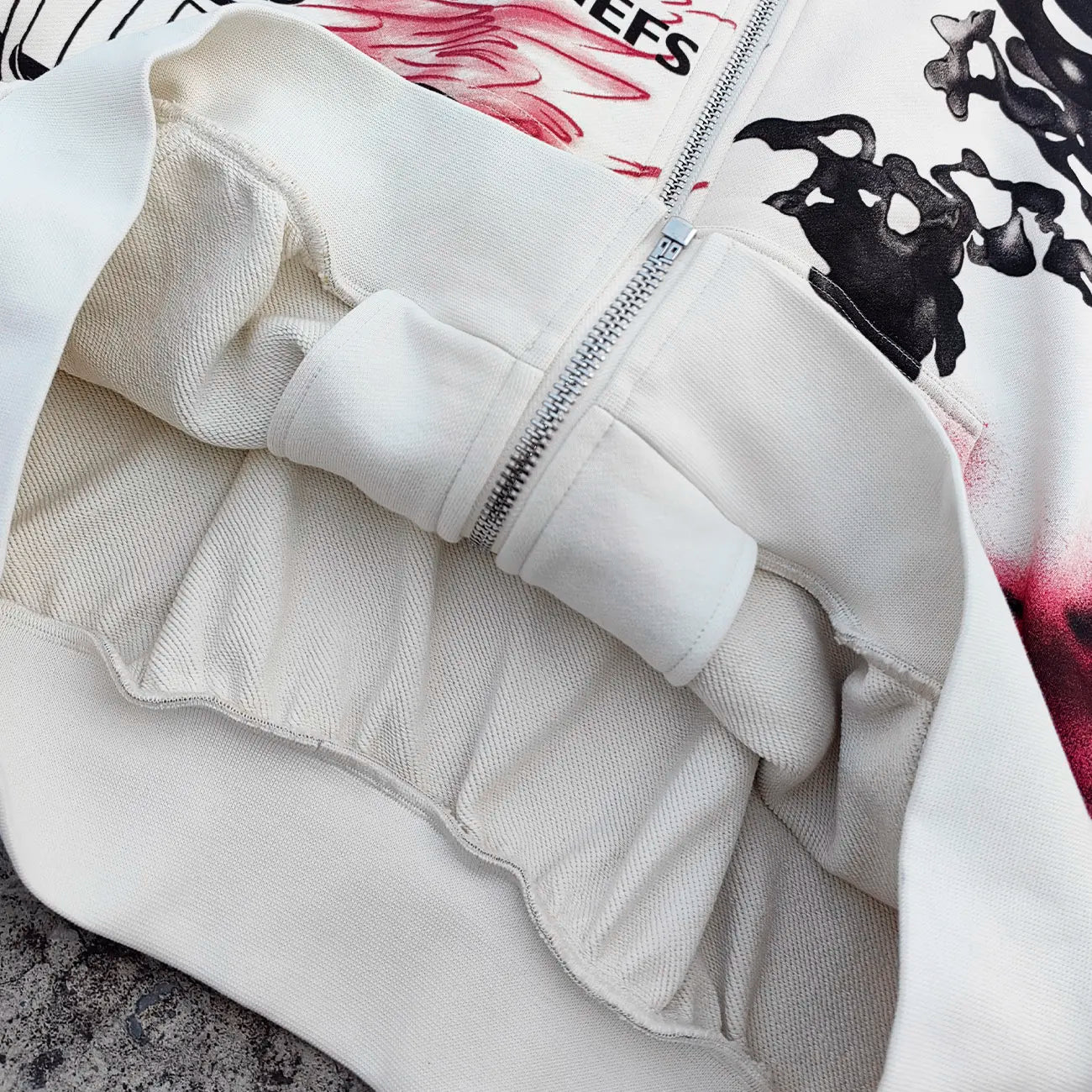 Heavyweight Cotton French Terry Hoodies Custom Screen Printed Mens Oversized Fit Boxy Vintage Graphic Hoodie