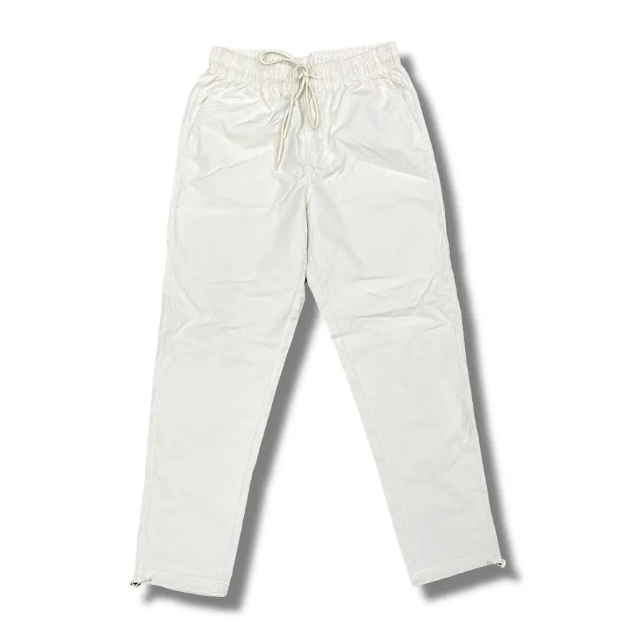 Oem Custom Elastic Waist Track Pants Men Solid Color Cargo Pants Straight Leg Windbreaker Pants