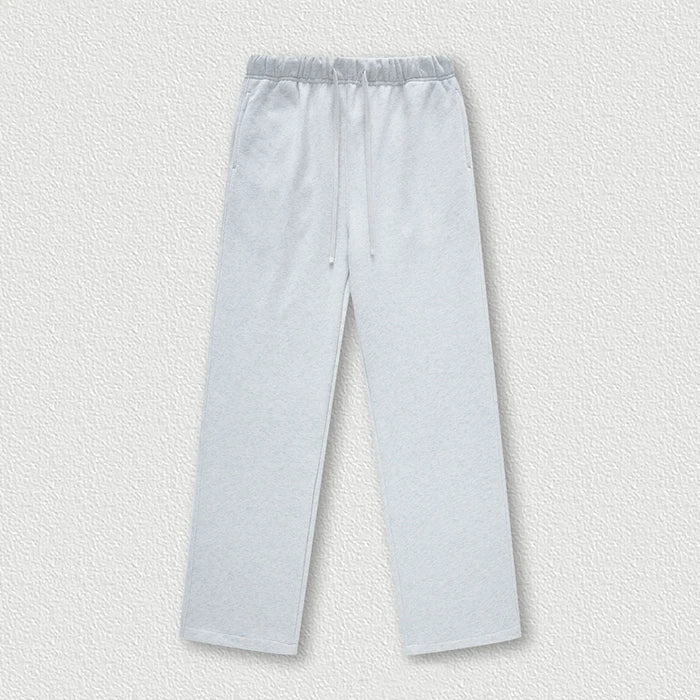 Clothing Factory Oem Customized 100% Cotton French Terry Plain Blank Sweatpants Men Heavyweight Straight Leg Sweatpants