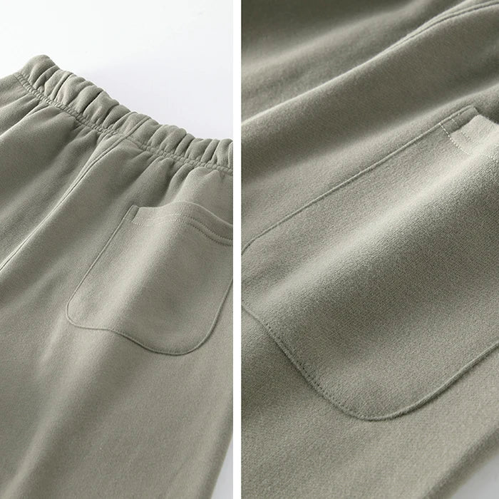 Clothing Factory Oem Customized 100% Cotton French Terry Plain Blank Sweatpants Men Heavyweight Straight Leg Sweatpants