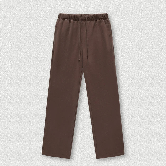 Clothing Factory Oem Customized 100% Cotton French Terry Plain Blank Sweatpants Men Heavyweight Straight Leg Sweatpants