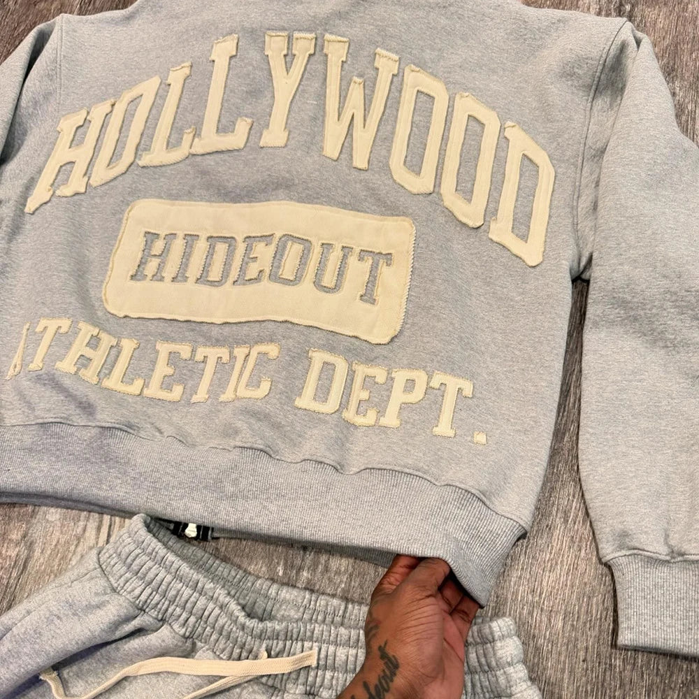 New Trend Custom Logo Embroidery Patched Two Piece Sets Sweatsutis Tracksuits Thick Cotton Men Hoodie Sweat Shorts Sets