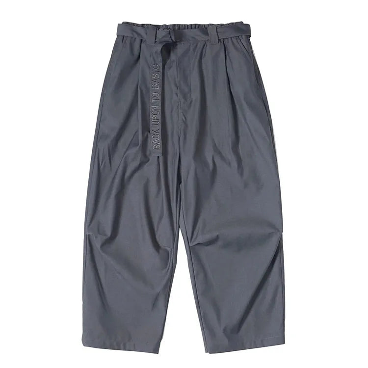 HL-Hersteller hochwertiger, locker sitzender Blanko-Nylon-Hosen mit individueller Stickerei, Herren-Polyester-Cargohose mit weitem Bein und Fallschirm