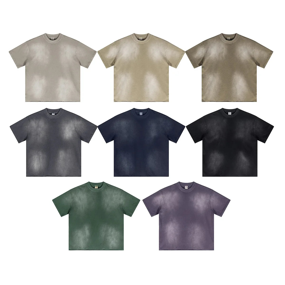 Manufacturer Vintage Wash T-shirt High Quality Short Sleeve Plus Size T-shirts Custom Logo Printing