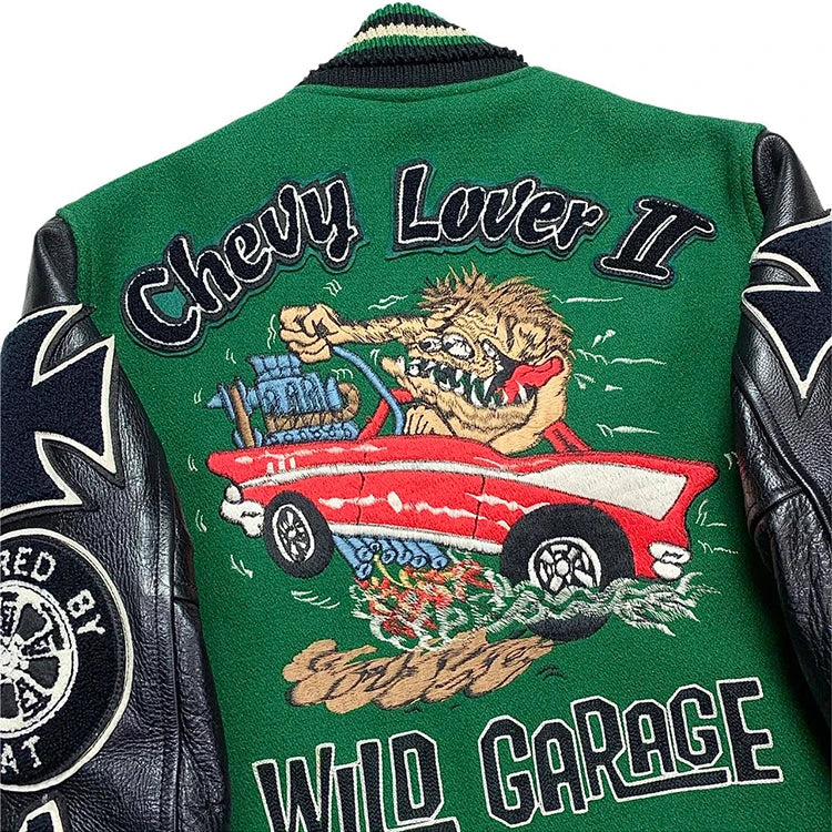 factory manufacture high quality college letterman baseball jacket custom embroidery mens varsity jacket with leather sleeves