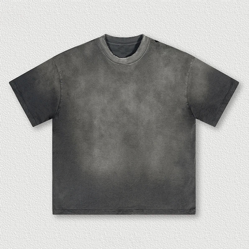 Wholesale 2024 Hot Hell Oversized 100% Cotton T-shirt Streetwear Blank Acid Wash Custom Logo Mens Vintage T Shirts