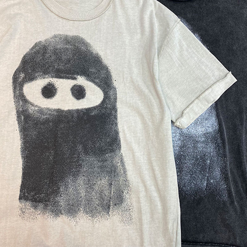 High quality men custom printing washed t shirt