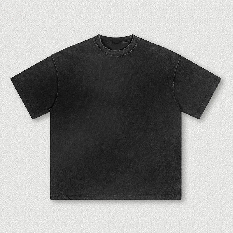 Manufacturer Custom Logo 230g Vintage Acid Washed T Shirt Men Heavyweight Blank Oversized Tee 100% Cotton Men's T-shirt