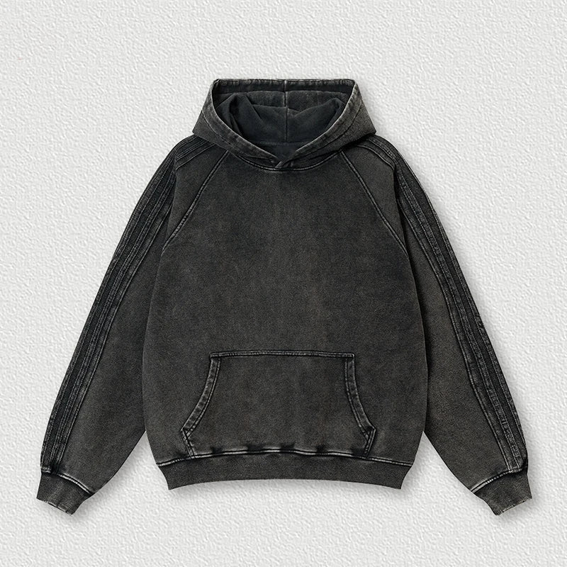 Wholesale Custom Logo High Quality Heavyweight Bulk Oversized French Terry Vintage Acid Wash Blank Hoodie