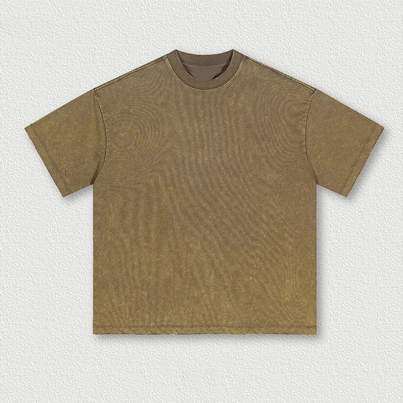Manufacturer 100% Cotton Blank T-shirts Heavyweight Oversized T Shirt Design Printing Custom Vintage Wash Shirt
