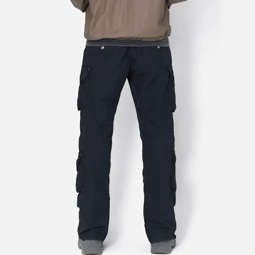 Multi Pockets Cargo Pants Custom Design Men 100% Cotton Plain Black Tactical Pants