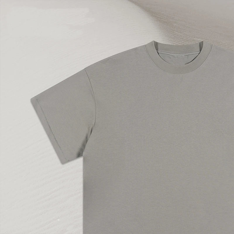 Wholesale Fashion T-shirts Blank Heavyweight Custom Logo Plain Unisex Loose T-shirt For Teenage