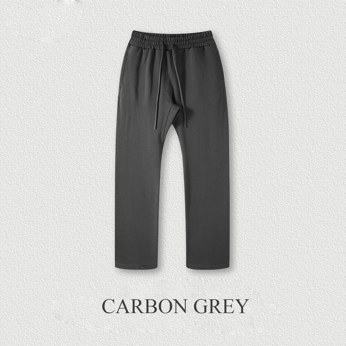 445 gsm Heavyweight Cotton Baggy Sweatpants Men Blank Plain Straight Wide Leg Sweatpants
