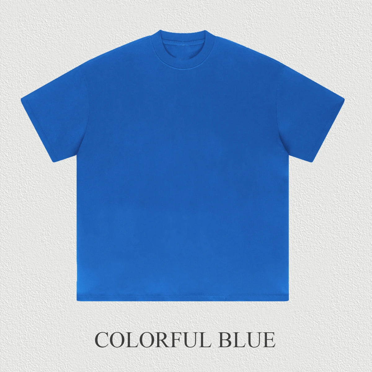 Unisex Oversized T Shirts Short Sleeve Men Solid Color Blank Heavyweight Cotton Basic T Shirt