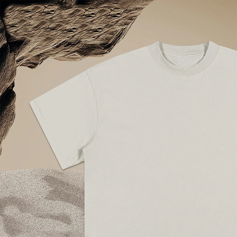 Wholesale Fashion T-shirts Blank Heavyweight Custom Logo Plain Unisex Loose T-shirt For Teenage