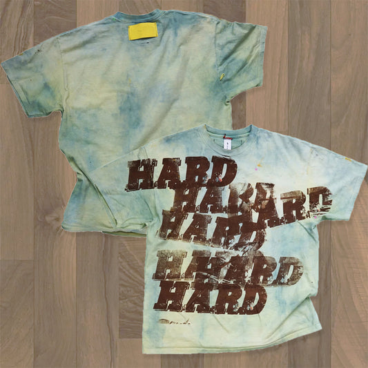 HUILI FACTORY streetwear tie dye retro printing tee custom heavyweight acid wash t-shirt