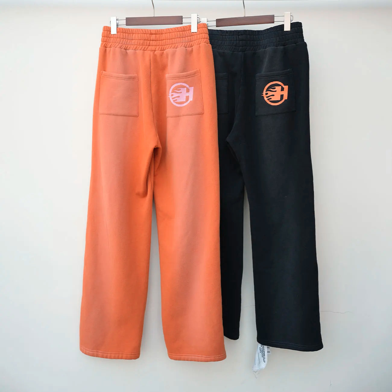 Vintage Monkey Washed Sunfaded Sweat Pants Oversized Fit Mens Custom Logo Printing Striped Wide Leg Sweatpants